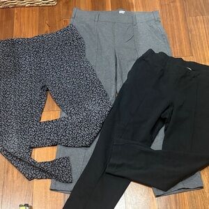 Size 14 Women’s Plus Size Bundle of 3 Pairs of Jeggings Black and Gray